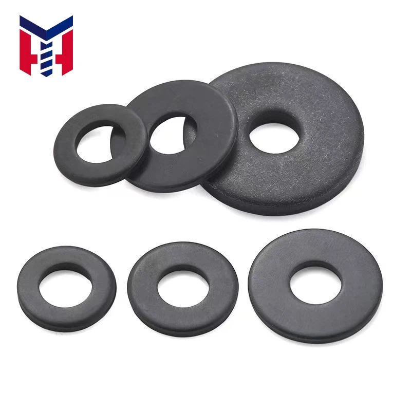 Black Flat Washers